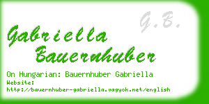 gabriella bauernhuber business card